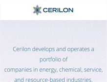 Tablet Screenshot of cerilon.com